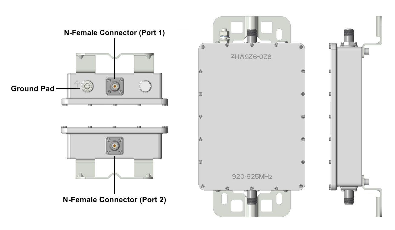 Band-pass filter interfaces