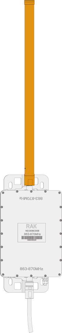 Attach the LoRa antenna to Port 2