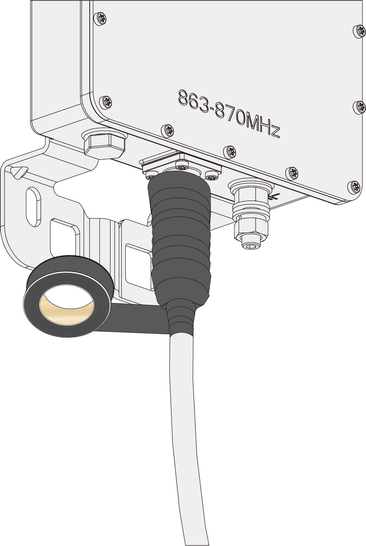 Apply the final PVC tape layers