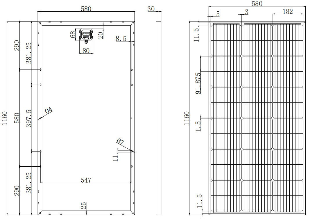 Panel Dimensions