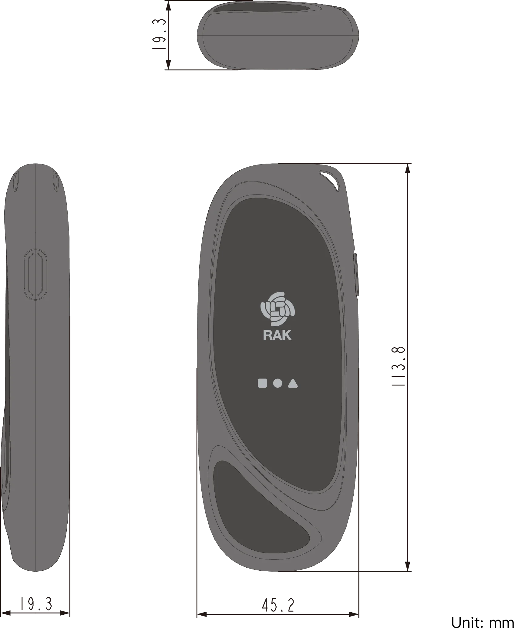 WisMesh Pod dimensions with silicone case