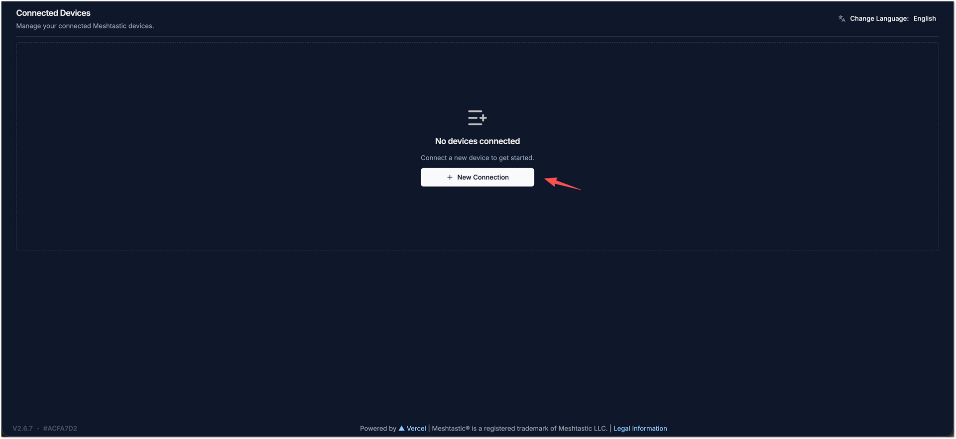 Meshtastic Web Client - Add Device