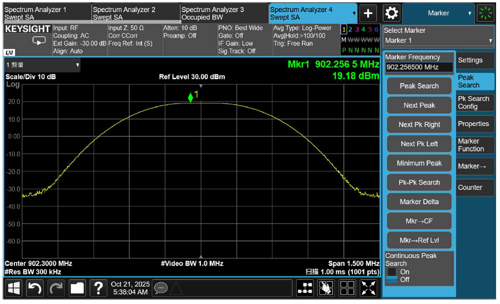 LoRa Test Waveform