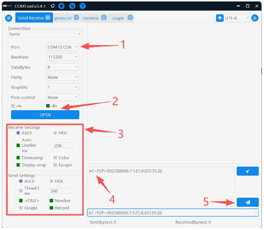 Serial terminal setup