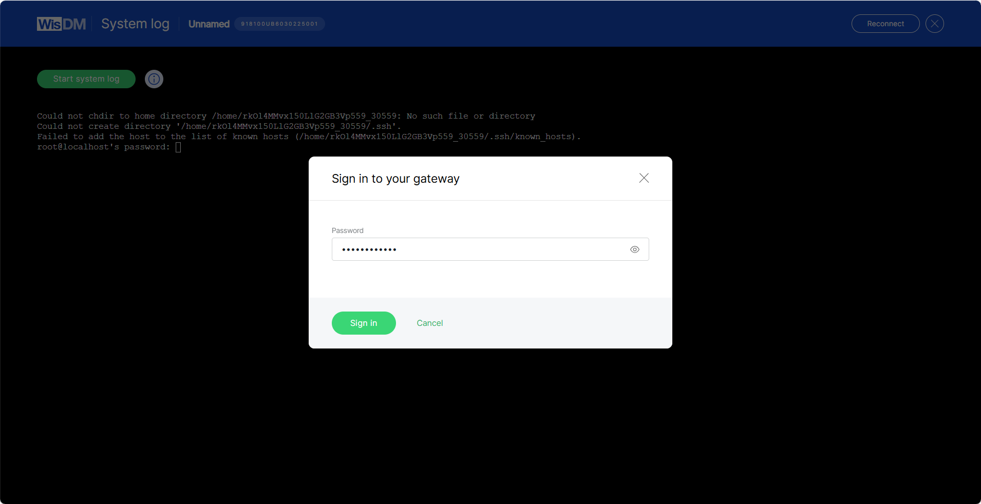 Sign in to Your Gateway