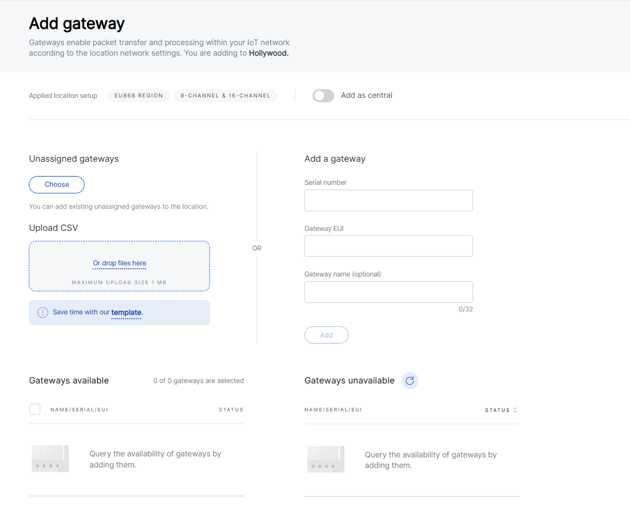 Add Extender Gateways