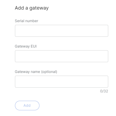 Add a Gateway Manually