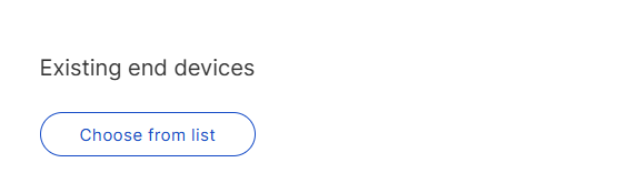 Choose from saved device list