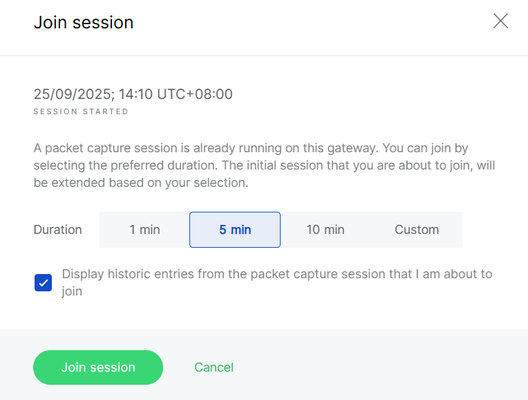 Join Existing Session