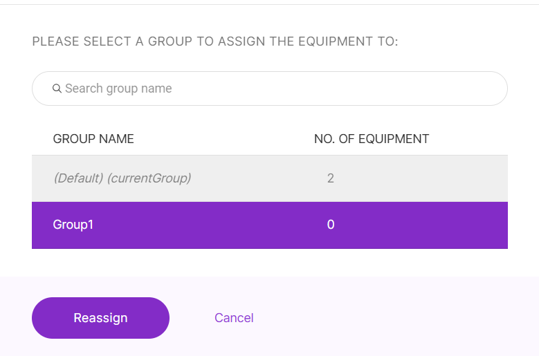 Assign to a New Group