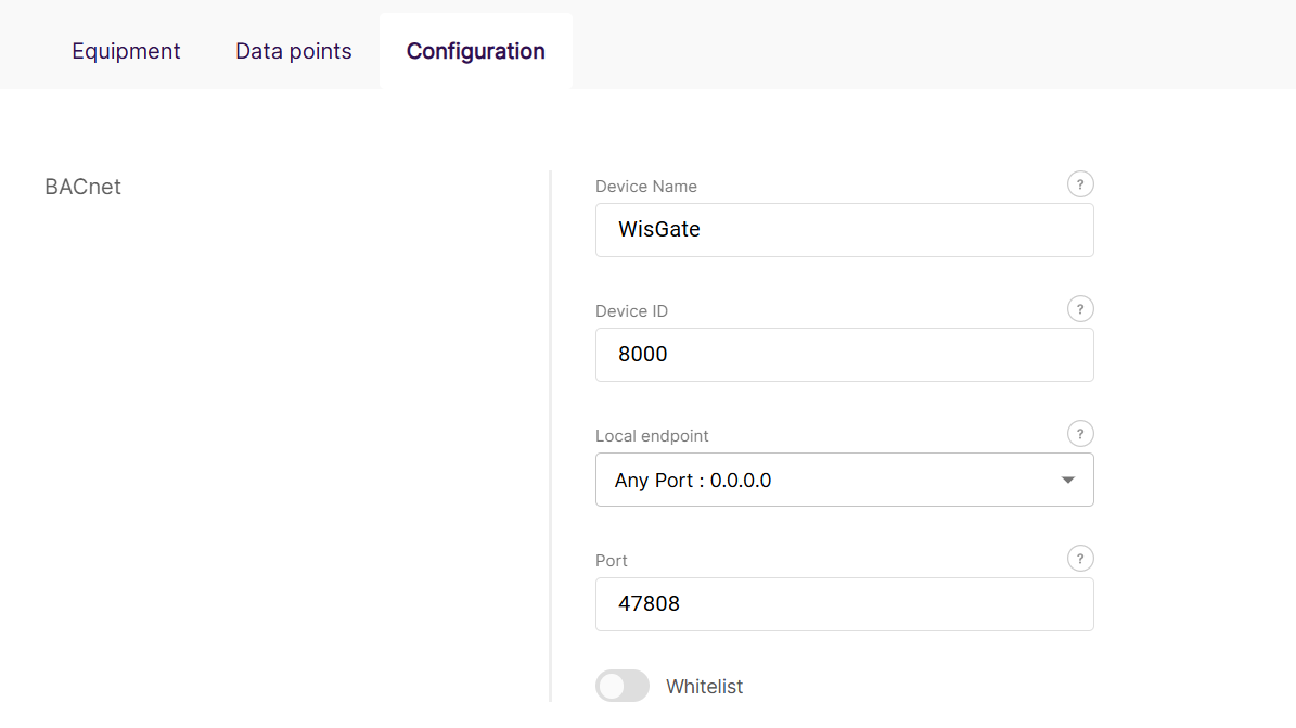 BACnet Configuration
