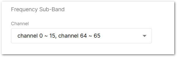Frequency Sub-Band Selection