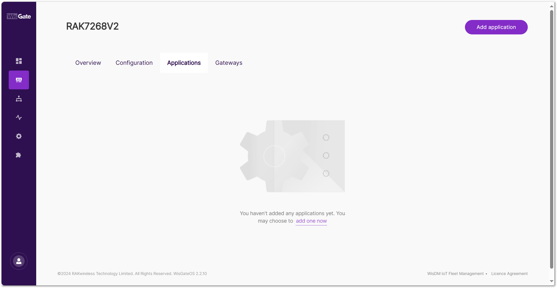 Applications tab