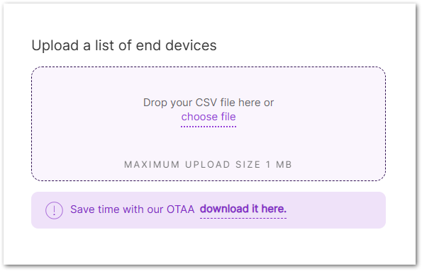 CSV Method