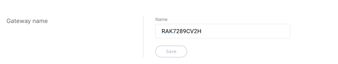 Changing the gateway name