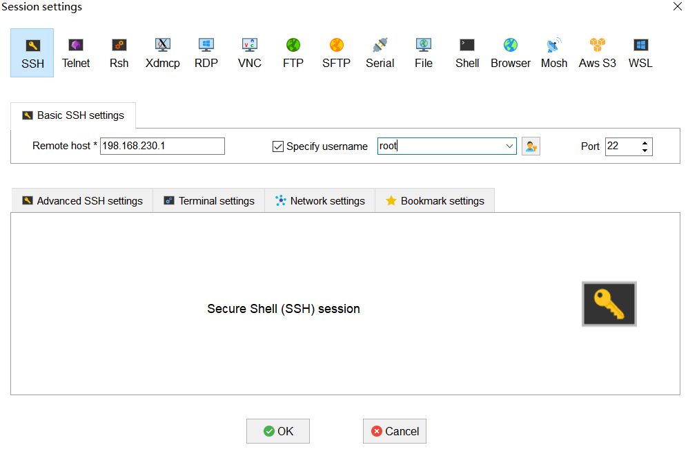 Create SSH Session