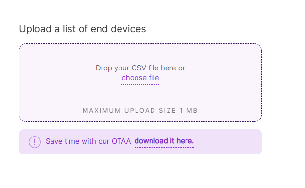 CSV Method