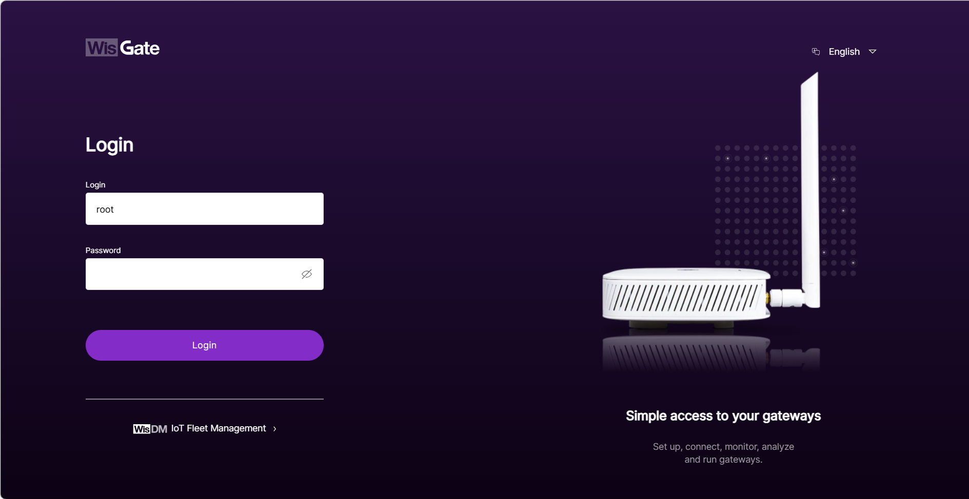 Login Page with set password
