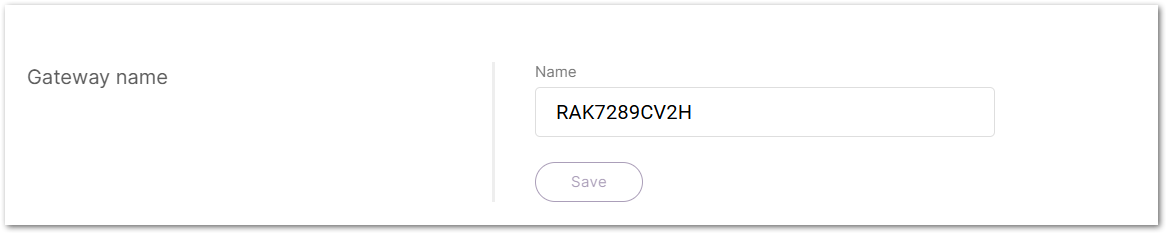 Changing the gateway name