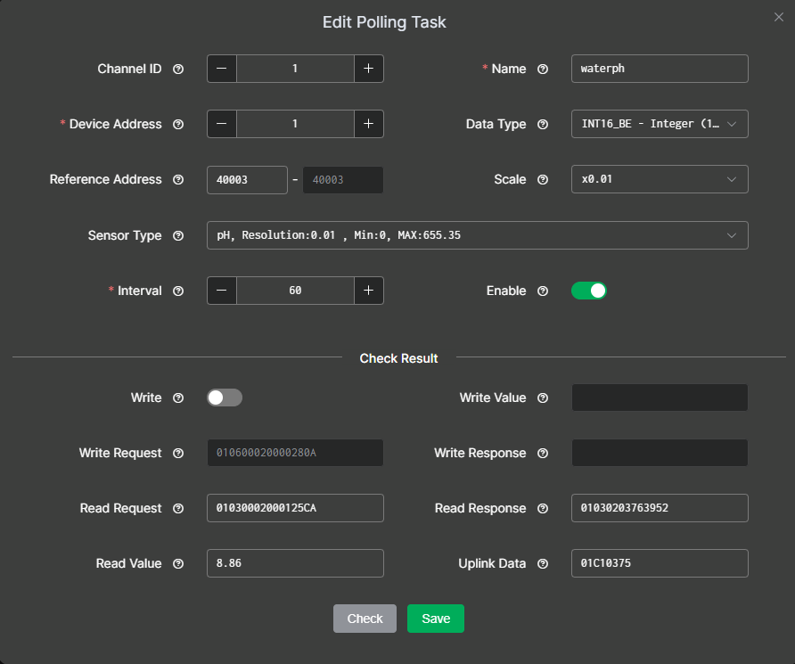Poll Task Configuration1