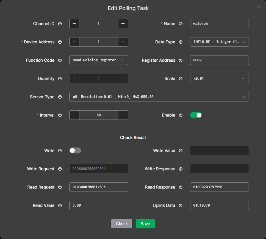 Poll Task Configuration2