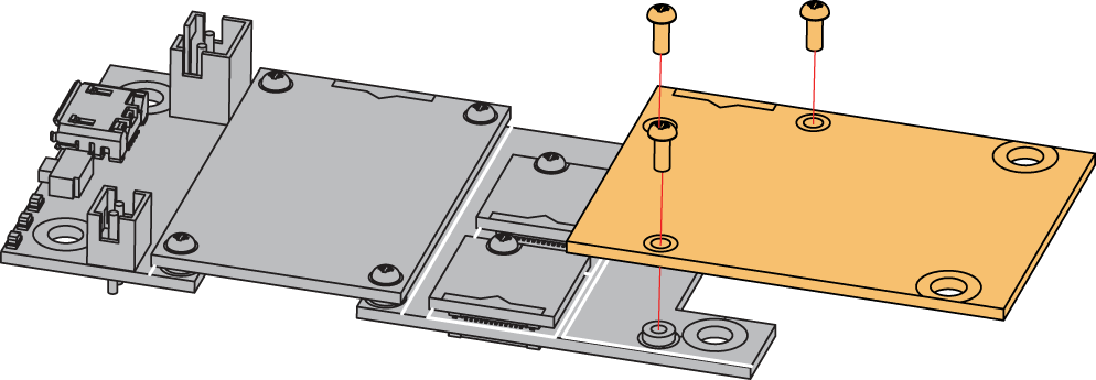 RAK13302 Wireless Module mounting mechanism
