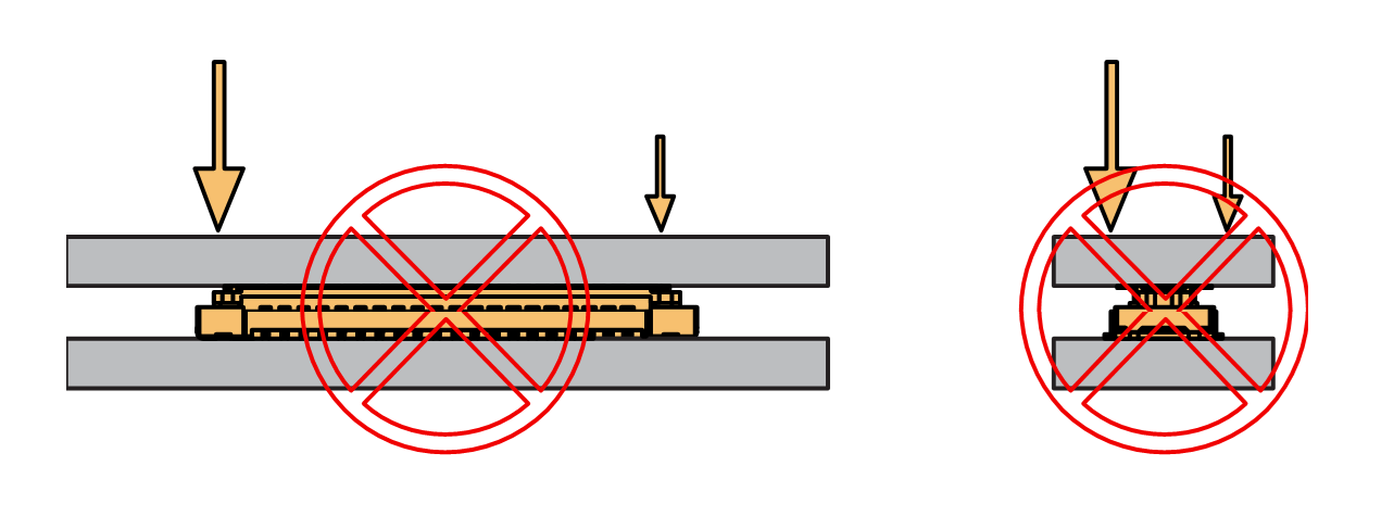 Avoid applying uneven forces