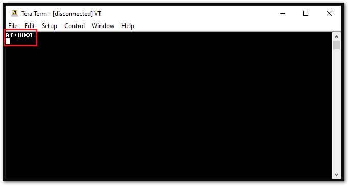 AT+BOOT to Initialize Boot Mode