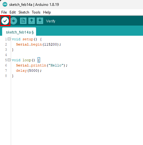 Verify the example code
