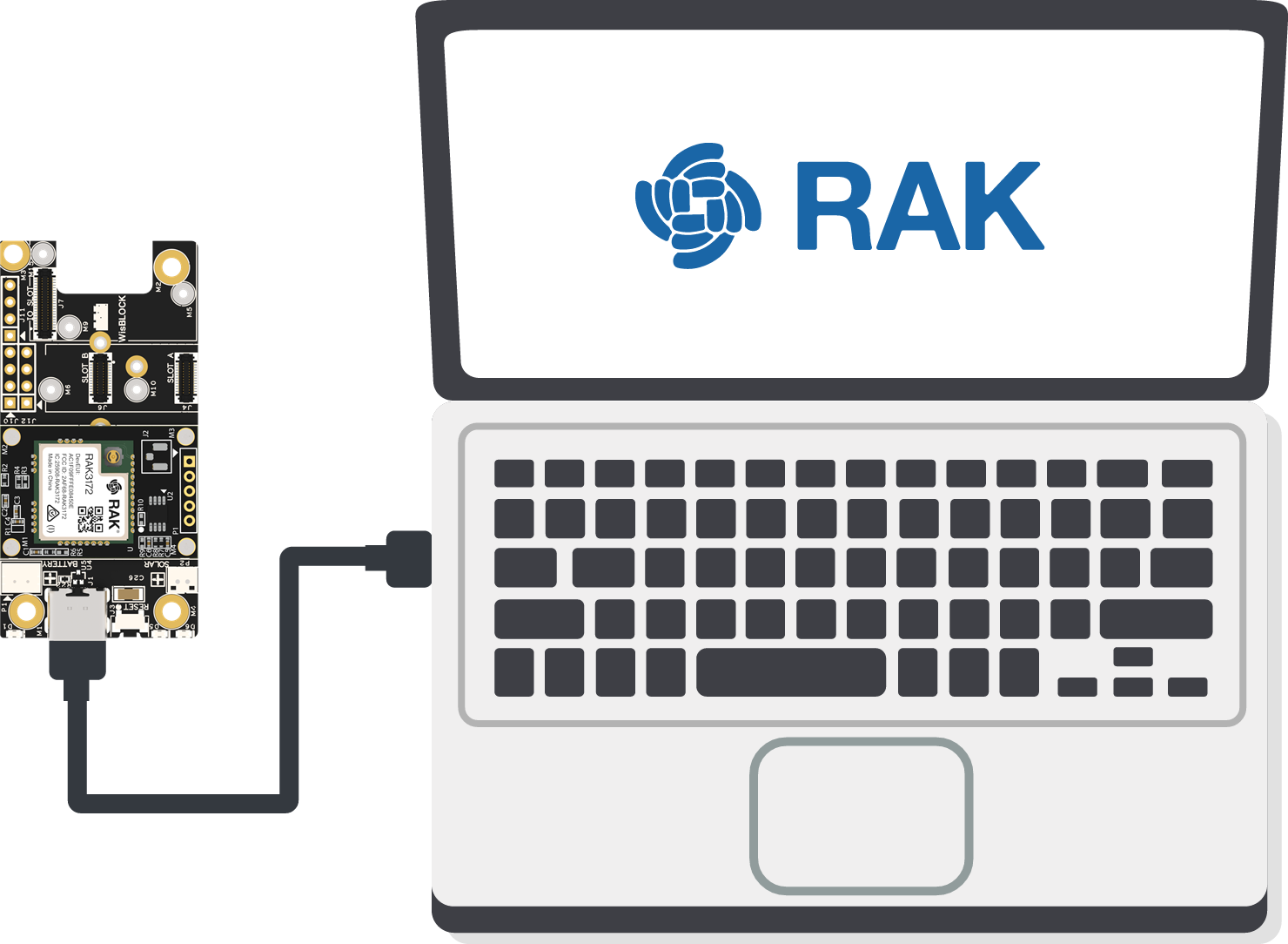 RAK3172 EVB Connection