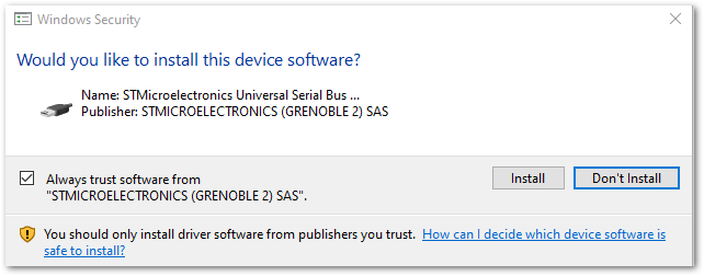 STM32CubeIDE Optional Device Drivers