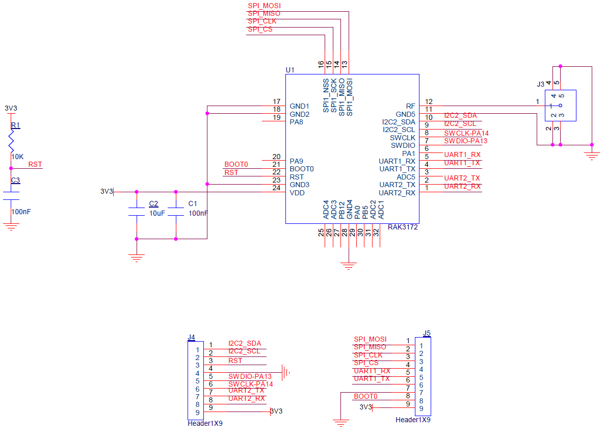 RAK3272S Schematic Diagram