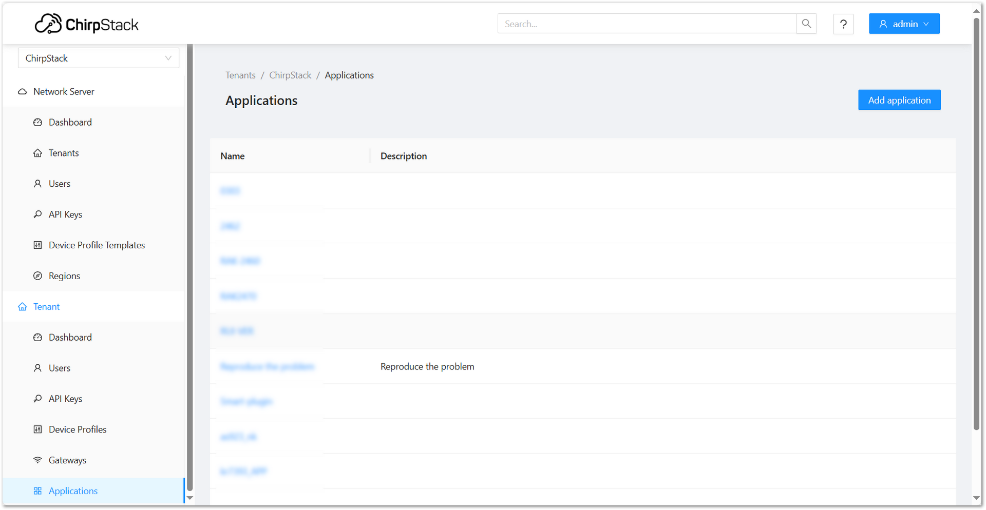 ChirpStack Application Dashboard