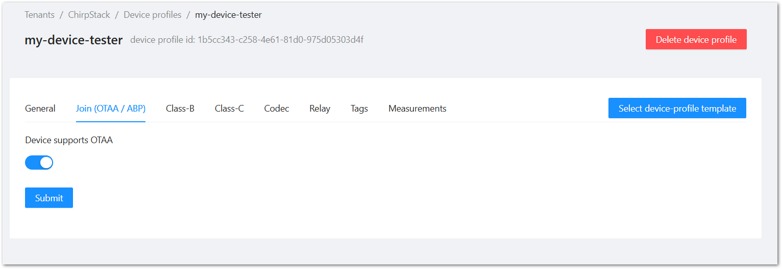 ChirpStack Enable Support OTAA