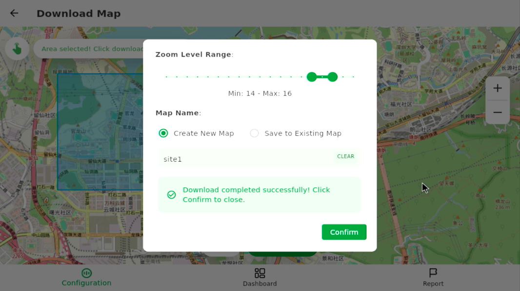 Map Download Completed