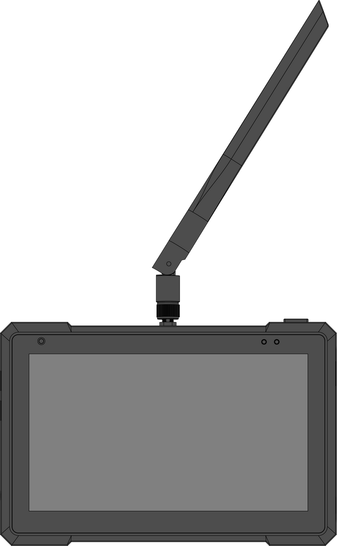 Install the LoRa antenna on the RAK7590