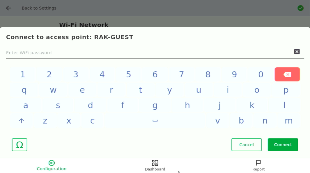 Enter Wi-Fi Password