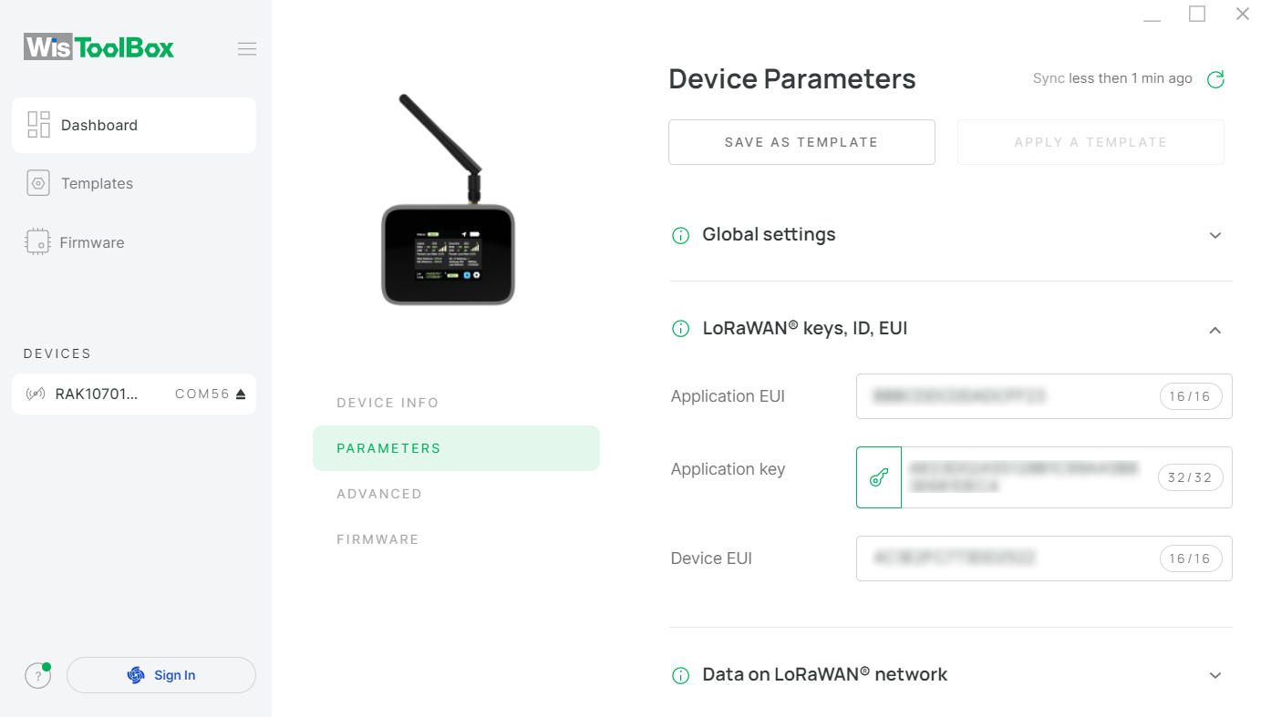 PARAMETERS