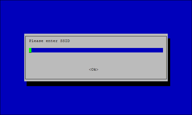 SSID of the network you want to connect