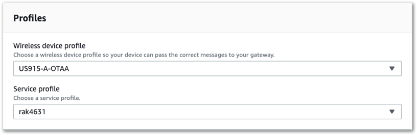 Choose a Wireless Device Profile