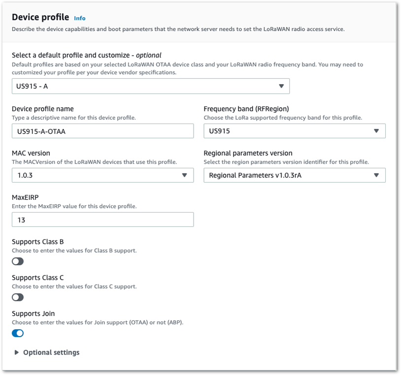 Add the Device Profile
