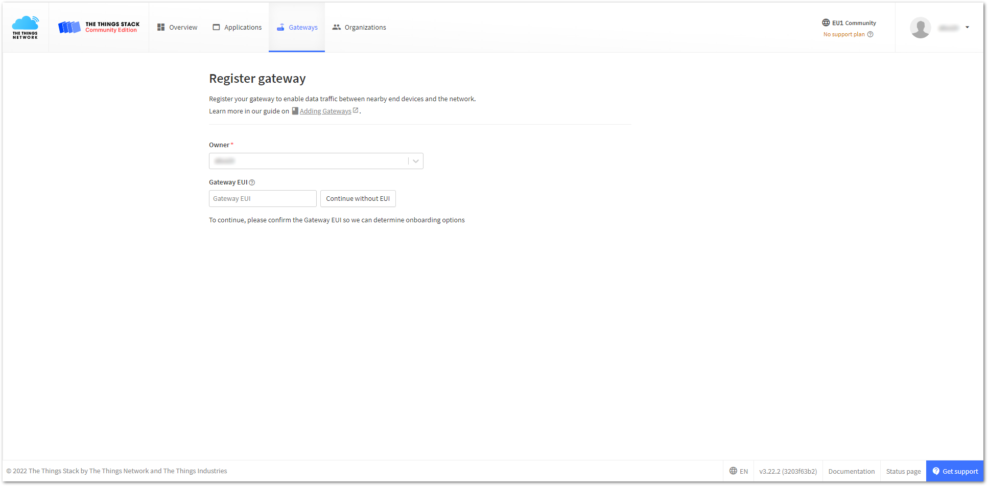 Register gateway