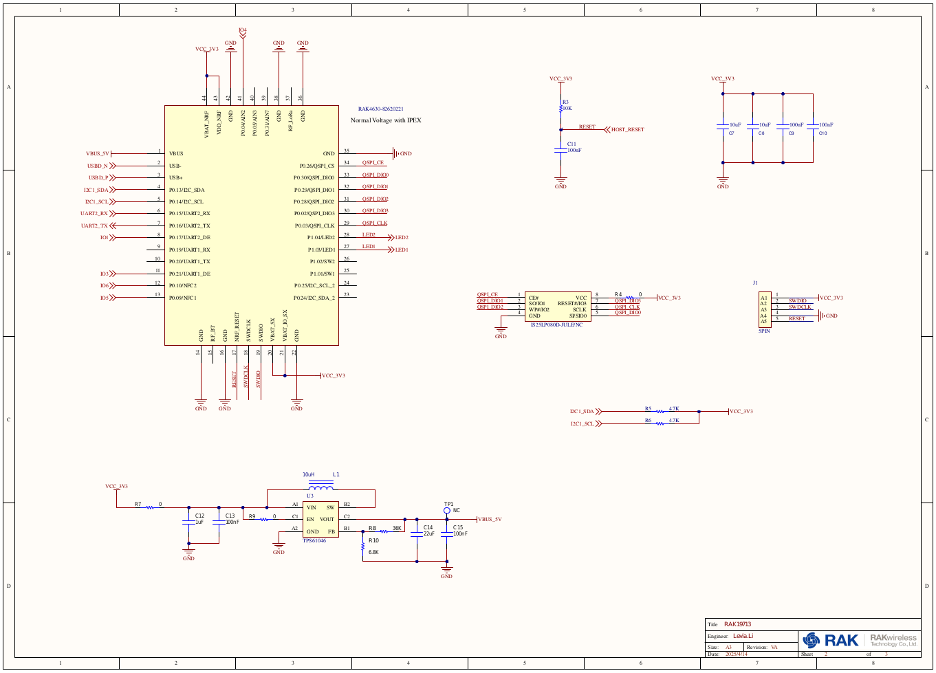 RAK19713 schematic diagram - Page 1