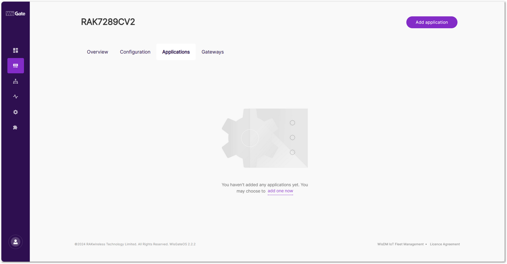 Create Application in the Built-In Network Server