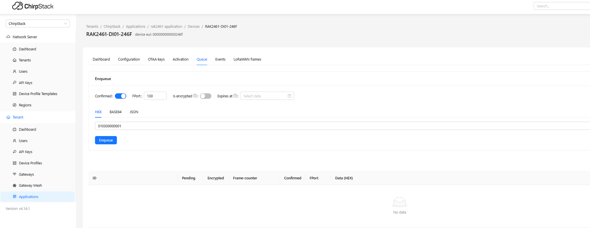 ChirpStack Transparent1