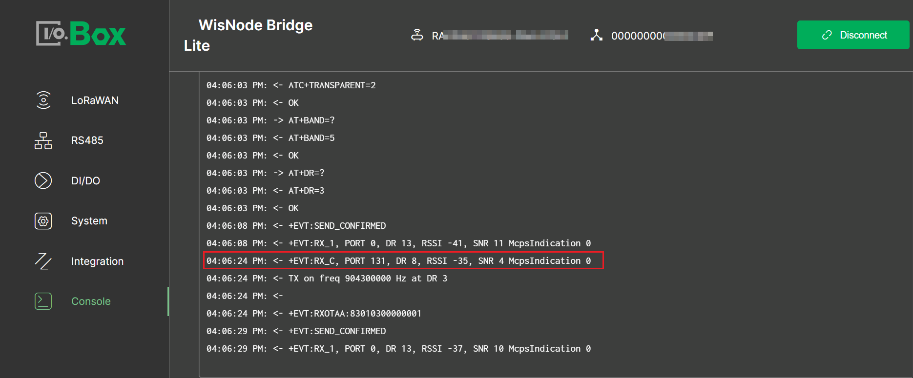 Console interface2