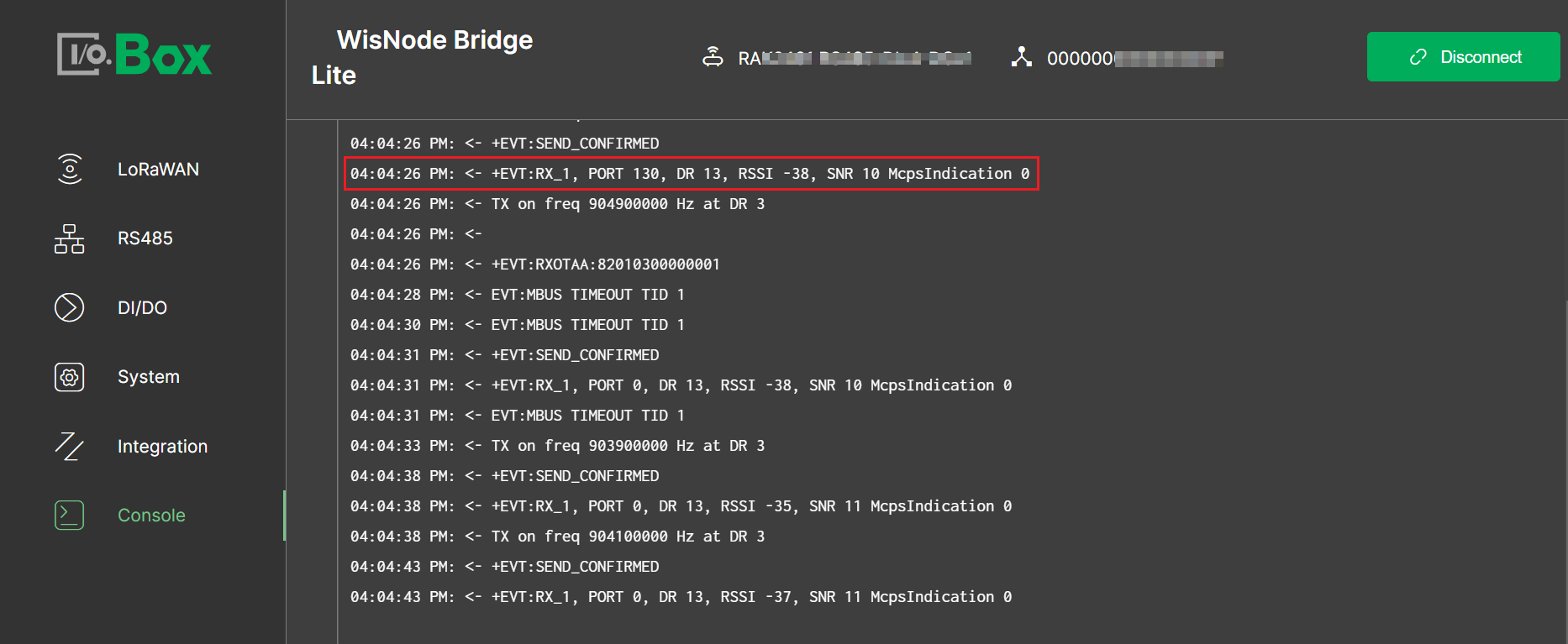 Console interface1