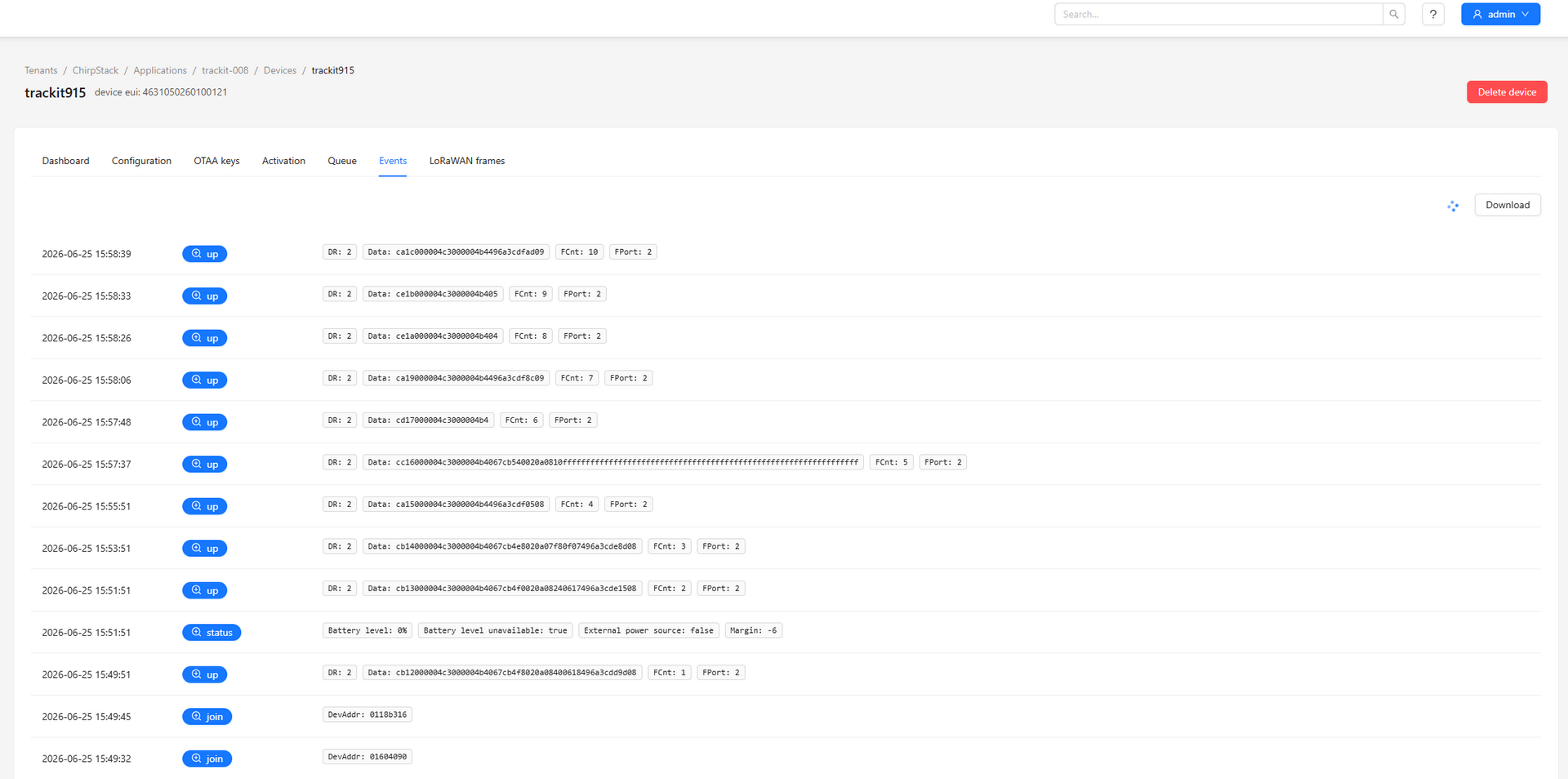 Chirpstackv4 Server