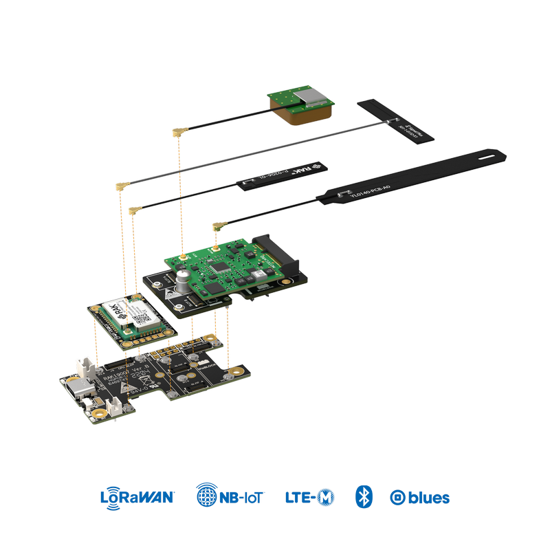RAK10714 Modules and Antenna Connection
