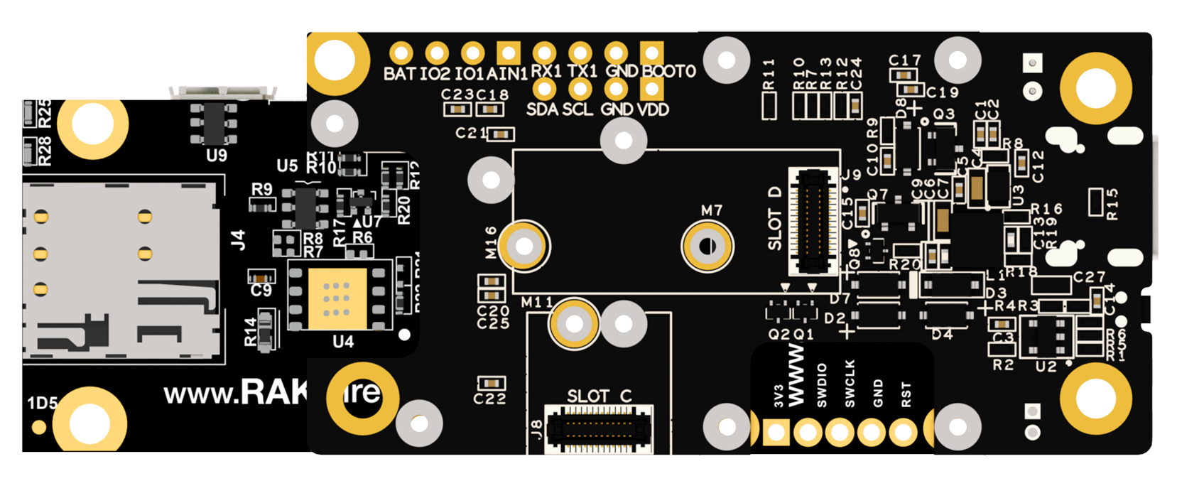 RAK10715 Modules bottom view